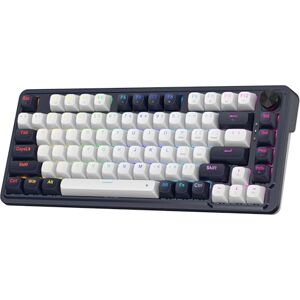 Redragon K673 Teclado de interruptores magnéticos, RGB, cablagem, interruptores personalizados, preto e branco, design dos EUA. Layout dos EUA Redragon K673 Teclado de interruptores magnéticos, RGB, cablagem, interruptores personalizados, preto e branco, design dos EUA. Layout dos EUA
