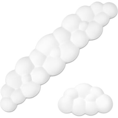 Jesustree Apoio para pulsos para teclado e rato, ergonômico almofada de pulso suporte com espuma de memória, antiderrapante tapete de rato na nuvem, aliviar a dor para PC computador escritório estúdio jogo Jesustree Apoio para pulsos para teclado e rato, ergonômico almofada de pulso suporte com espuma de memória, antiderrapante tapete de rato na nuvem, aliviar a dor para PC computador escritório estúdio jogo