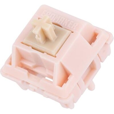 EPOMAKER Interruptor silencioso nude-rosa 39gf. Conjunto de interruptores pré-lubrificados de 5 pinos, 35 peças, com mola de 21 mm, capa para PC e haste UPE, para jogos com teclado mecânico EPOMAKER Interruptor silencioso nude-rosa 39gf. Conjunto de interruptores pré-lubrificados de 5 pinos, 35 peças, com mola de 21 mm, capa para PC e haste UPE, para jogos com teclado mecânico