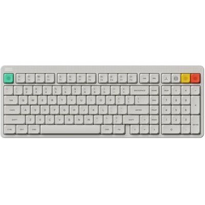 nuphy Teclado mecânico sem fios Node100, teclado de perfil baixo personalizado intercambiável a quente, 103 teclas, teclados para jogos de computador, suporta gestos táteis, teclas PBT nuphy Teclado mecânico sem fios Node100, teclado de perfil baixo personalizado intercambiável a quente, 103 teclas, teclados para jogos de computador, suporta gestos táteis, teclas PBT