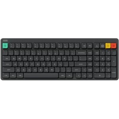 nuphy Teclado mecânico sem fios Node100, teclado de perfil baixo personalizado intercambiável a quente, 103 teclas, teclados para jogos de computador, suporta gestos táteis, teclas PBT nuphy Teclado mecânico sem fios Node100, teclado de perfil baixo personalizado intercambiável a quente, 103 teclas, teclados para jogos de computador, suporta gestos táteis, teclas PBT