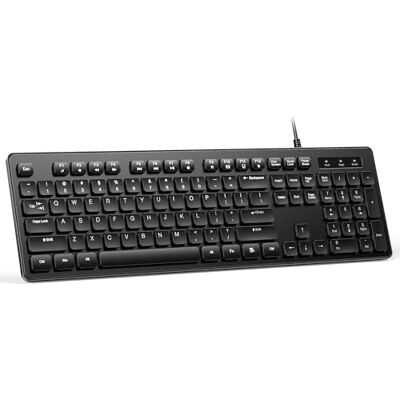 TECKNET Teclado sem fios para PC, teclado sem fios para Windows Android e Smart TV, bateria de longa duração, design QWERTY italiano, silencioso e ultra fino TECKNET Teclado sem fios para PC, teclado sem fios para Windows Android e Smart TV, bateria de longa duração, design QWERTY italiano, silencioso e ultra fino