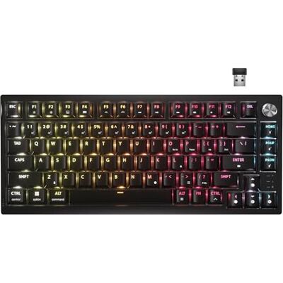 Corsair K65 PLUS WIRELESS 75% RGB Teclado mecânico para jogos intercambiável a quente, interruptores tácteis pré-lubrificados MLX Fusion – Duas camadas de amortecimento de ruído, teclas PBT – Corsair K65 PLUS WIRELESS 75% RGB Teclado mecânico para jogos intercambiável a quente, interruptores tácteis pré-lubrificados MLX Fusion – Duas camadas de amortecimento de ruído, teclas PBT –