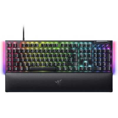 Razer BlackWidow V4 Teclado mecânico para jogos Chroma RGB Snap Tap Interruptores mecânicos verdes (6 teclas macro dedicadas, teclas ABS de dupla injeção) Teclado AZERTY Preto Razer BlackWidow V4 Teclado mecânico para jogos Chroma RGB Snap Tap Interruptores mecânicos verdes (6 teclas macro dedicadas, teclas ABS de dupla injeção) Teclado AZERTY Preto