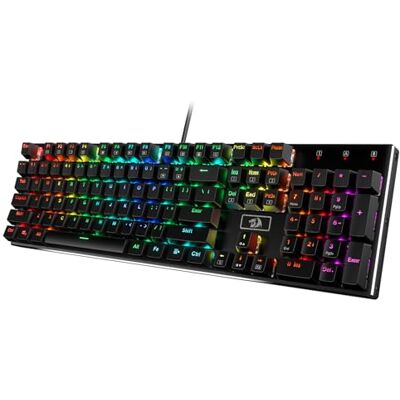 Redragon K556 Teclado mecânico Gaming RGB 18 modos painel de metal Redragon K556 Teclado mecânico Gaming RGB 18 modos painel de metal