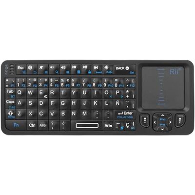 Rii K06 Mini Teclado Sem Fio com Retroiluminação, 2 Modos de Conectividade, com Aprendizagem IR, Portátil Leve com Touchpad Compatível com Android TV Box, Mac, Windows (Versão Bluetooth e 2.4G) Rii K06 Mini Teclado Sem Fio com Retroiluminação, 2 Modos de Conectividade, com Aprendizagem IR, Portátil Leve com Touchpad Compatível com Android TV Box, Mac, Windows (Versão Bluetooth e 2.4G)