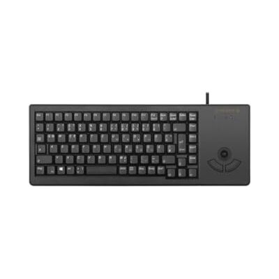 Cherry XS Trackball Keyboard, design internacional, teclado QWERTY, teclado com cabo, teclado mecânico, mecânico ML, trackball ótico com dois botões de rato, preto Cherry XS Trackball Keyboard, design internacional, teclado QWERTY, teclado com cabo, teclado mecânico, mecânico ML, trackball ótico com dois botões de rato, preto
