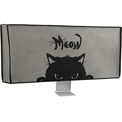 kwmobile Capa compatível com monitor monitor de 34 35" capa protetora têxtil para ecrã gato Meow kwmobile Capa compatível com monitor monitor de 34 35" capa protetora têxtil para ecrã gato Meow