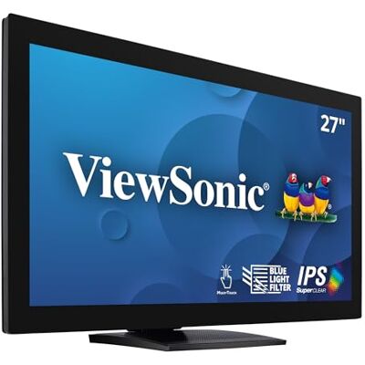 ViewSonic TD2760 Monitor tátil Full-HD de 27", HDMI, DP, HUB USB 3.2, alto-falante, preto ViewSonic TD2760 Monitor tátil Full-HD de 27", HDMI, DP, HUB USB 3.2, alto-falante, preto