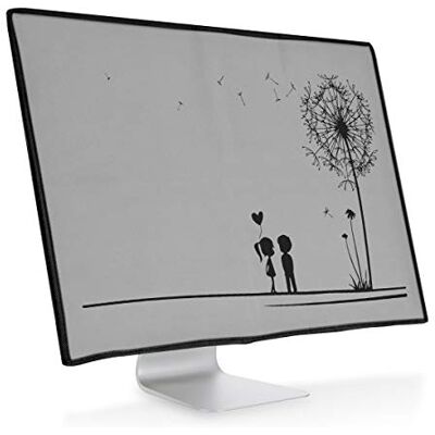 kwmobile Capa compatível com monitor monitor monitor de 27-28" capa protetora têxtil para ecrã crianças e dente-leão kwmobile Capa compatível com monitor monitor monitor de 27-28" capa protetora têxtil para ecrã crianças e dente-leão