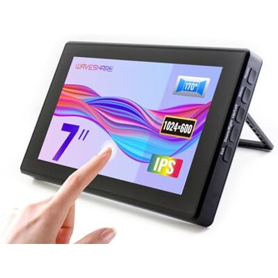 Waveshare 1024 x 600 IPS Capacitive Touch Screen 1024 x 600, ecrã LCD com ecrã Toughened Glass Cover Support Raspberry Pi 4, BB Black, Banana Pi, Windows 10/8,1/8/7,7 Zoll Mini Bildschirm Waveshare 1024 x 600 IPS Capacitive Touch Screen 1024 x 600, ecrã LCD com ecrã Toughened Glass Cover Support Raspberry Pi 4, BB Black, Banana Pi, Windows 10/8,1/8/7,7 Zoll Mini Bildschirm