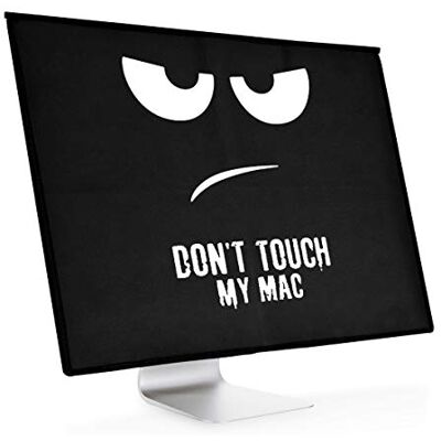 kwmobile Capa compatível com Apple iMac 21,5" capa anti-pó Don't touch my Mac branco/preto kwmobile Capa compatível com Apple iMac 21,5" capa anti-pó Don't touch my Mac branco/preto