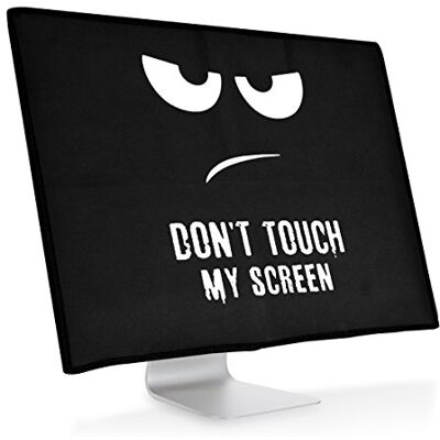 kwmobile Capa compatível com monitor monitor monitor de 27-28" capa protetora têxtil para ecrã Don't touch my Screen kwmobile Capa compatível com monitor monitor monitor de 27-28" capa protetora têxtil para ecrã Don't touch my Screen