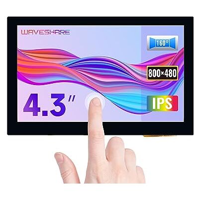 Waveshare Display LCD Capacitive Touch Display para Raspberry Pi 5/4B/3A+/3B/2B/B+/A+ 800 × 480 IPS Wide Angle MIPI DSI Interface Screen 4,3 Zoll Mini Bildschirm Waveshare Display LCD Capacitive Touch Display para Raspberry Pi 5/4B/3A+/3B/2B/B+/A+ 800 × 480 IPS Wide Angle MIPI DSI Interface Screen 4,3 Zoll Mini Bildschirm