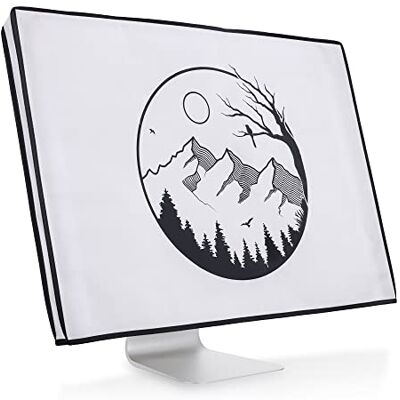 kwmobile Capa compatível com monitor monitor monitor de 27-28" capa protetora têxtil para ecrã paisagem alpino kwmobile Capa compatível com monitor monitor monitor de 27-28" capa protetora têxtil para ecrã paisagem alpino