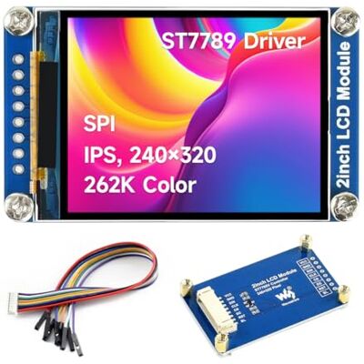 Waveshare Geral 2 polegadas LCD Display Module IPS Screen 240 × 320 Resolution with Embedded Controller Communicating via SPI Interface exige um mínimo GPIO for Controlling Waveshare Geral 2 polegadas LCD Display Module IPS Screen 240 × 320 Resolution with Embedded Controller Communicating via SPI Interface exige um mínimo GPIO for Controlling