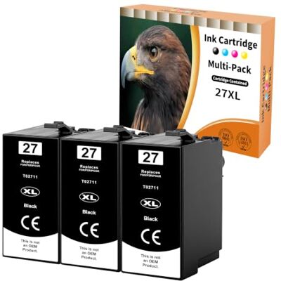 Starlet24 3X cartucho de tinta 27XL preto compatível com Epson 27XL Starlet24 3X cartucho de tinta 27XL preto compatível com Epson 27XL
