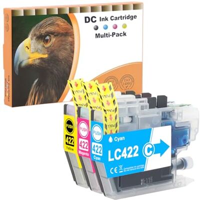 D&C LC422 Cartuchos de impressora compatíveis com Brother LC-422 LC422XL Multipack para Brother MFC-J5340DW MFC-J5345DW MFC-J5740DW MFC-J6940DW (ciano, magenta, Amarelo, 3 Unidades ES) D&C LC422 Cartuchos de impressora compatíveis com Brother LC-422 LC422XL Multipack para Brother MFC-J5340DW MFC-J5345DW MFC-J5740DW MFC-J6940DW (ciano, magenta, Amarelo, 3 Unidades ES)