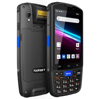 Farset F7-WiFi Scanner portátil PDA com Android 14 para inventário móvel Android 14, motor de digitalização 1D/2D/QR com licença Zebra SE6100, bateria substituível de 5000 mAh, certificação IP67. Farset F7-WiFi Scanner portátil PDA com Android 14 para inventário móvel Android 14, motor de digitalização 1D/2D/QR com licença Zebra SE6100, bateria substituível de 5000 mAh, certificação IP67.