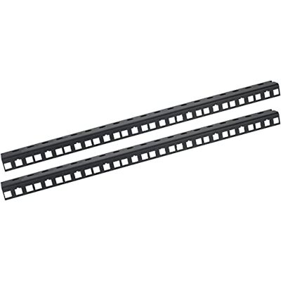 HMF 66810-02 Calha de rack para armário de servidor, 2 unidades, 10 polegadas, 10 U, preto HMF 66810-02 Calha de rack para armário de servidor, 2 unidades, 10 polegadas, 10 U, preto