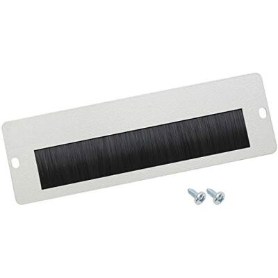 HMF 63329-07 Passa-cabos com escova para armário de servidores 10 polegadas para exterior cinzento claro HMF 63329-07 Passa-cabos com escova para armário de servidores 10 polegadas para exterior cinzento claro