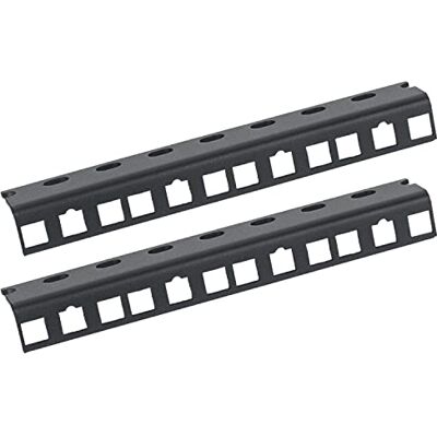 HMF 66804-02 Calha de rack para armário de servidor, 2 unidades, 10 polegadas, 4 U, cor preta HMF 66804-02 Calha de rack para armário de servidor, 2 unidades, 10 polegadas, 4 U, cor preta