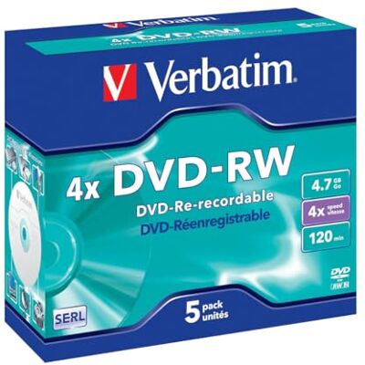 Verbatim DVD-RW VB-DMW44JC 5 Unidades Marca: EAN: 0023942432852 Verbatim DVD-RW VB-DMW44JC 5 Unidades Marca: EAN: 0023942432852
