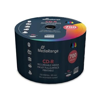 MediaRange MR208 CDs virgens (700 MB/80 min, 52 x velocidade) MediaRange MR208 CDs virgens (700 MB/80 min, 52 x velocidade)