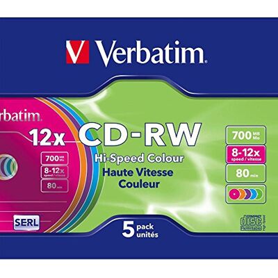 Verbatim Best Price Square CD-RW, velocidade 8-12, cor, X5, SJC 43167 by Verbatim Best Price Square CD-RW, velocidade 8-12, cor, X5, SJC 43167 by