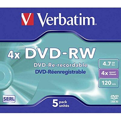 Verbatim DVD-RW VB-DMW44JC 5 Unidades Marca: EAN: 0023942432852 Verbatim DVD-RW VB-DMW44JC 5 Unidades Marca: EAN: 0023942432852