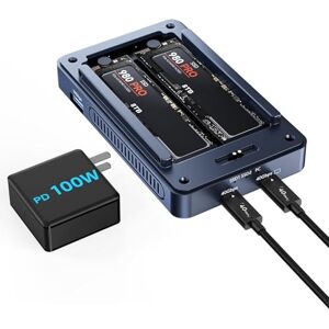 Acasis M.2 NVMe SSD Enclosure 40Gbps USB C Alumínio NVMe Enclosure PCIe 2280 M-Key(B+M Key) Unidade de Estado Sólido Carcasa Externa Compatível com USB 3/4 USB3.2/3.1/3.0 (405PRO MAX-New) Acasis M.2 NVMe SSD Enclosure 40Gbps USB C Alumínio NVMe Enclosure PCIe 2280 M-Key(B+M Key) Unidade de Estado Sólido Carcasa Externa Compatível com USB 3/4 USB3.2/3.1/3.0 (405PRO MAX-New)