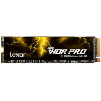 Lexar Thor Pro SSD 1TB, M.2 2280 PCIe Gen4 NVMe SSD Unidade de estado sólido interna de alto desempenho, compatível com PS5, portáteis e PC, para jogadores e criadores Lexar Thor Pro SSD 1TB, M.2 2280 PCIe Gen4 NVMe SSD Unidade de estado sólido interna de alto desempenho, compatível com PS5, portáteis e PC, para jogadores e criadores