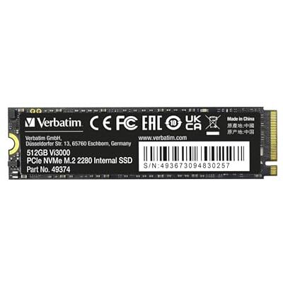 Verbatim Vi3000 PCIe NVMe M.2 SSD 512 GB Verbatim Vi3000 PCIe NVMe M.2 SSD 512 GB
