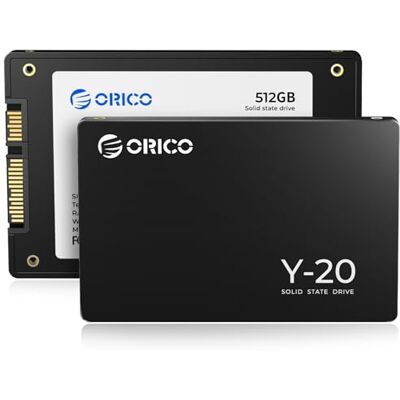 ORICO 512 GB SSD SATA III 6 Gb/s SSD interno de 2,5", velocidade de leitura de até 500 MB/s, compatível com computador portátil e de secretária Y20 ORICO 512 GB SSD SATA III 6 Gb/s SSD interno de 2,5", velocidade de leitura de até 500 MB/s, compatível com computador portátil e de secretária Y20