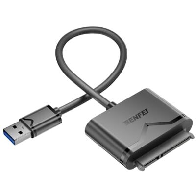 BENFEI Adaptador de SATA para USB 3.0, conversor USB 3.0 para SATA III para discos rígidos e SSD de 2,5", compatível com UASP, TRIM e S.M.A.R.T, para Windows, macOS e Linux BENFEI Adaptador de SATA para USB 3.0, conversor USB 3.0 para SATA III para discos rígidos e SSD de 2,5", compatível com UASP, TRIM e S.M.A.R.T, para Windows, macOS e Linux