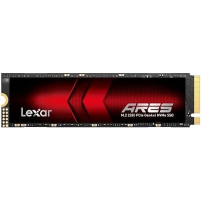 Lexar Ares SSD 512GB, M.2 2280 PCIe Gen4 NVMe SSD Velocidade de leitura até 7,200 MB/s, disco sólido interno para PS5, PC, portátil, jogadores, criadores e profissionais Lexar Ares SSD 512GB, M.2 2280 PCIe Gen4 NVMe SSD Velocidade de leitura até 7,200 MB/s, disco sólido interno para PS5, PC, portátil, jogadores, criadores e profissionais