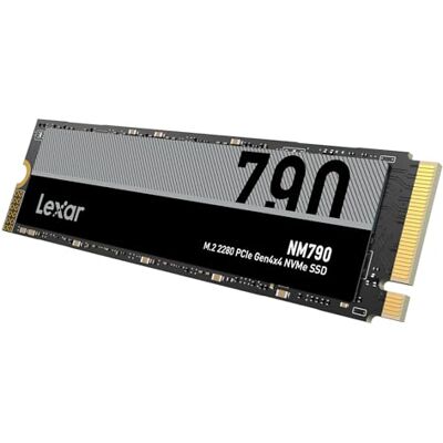 Lexar NM790 SSD 2TB, M.2 2280 PCIe Gen4 NVMe SSD até 7.400 MB/s de leitura, 6.500 MB/s de escrita, para PC, computador portátil e jogadores Lexar NM790 SSD 2TB, M.2 2280 PCIe Gen4 NVMe SSD até 7.400 MB/s de leitura, 6.500 MB/s de escrita, para PC, computador portátil e jogadores