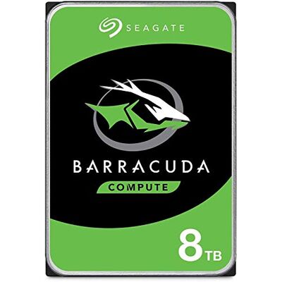 Seagate BarraCuda, 8 TB, disco rígido interno, SATA de 6 Gbit/s, 3,5", 5400 RPM, cache de 256 MB para PC de mesa (ST8000DM004) Seagate BarraCuda, 8 TB, disco rígido interno, SATA de 6 Gbit/s, 3,5", 5400 RPM, cache de 256 MB para PC de mesa (ST8000DM004)
