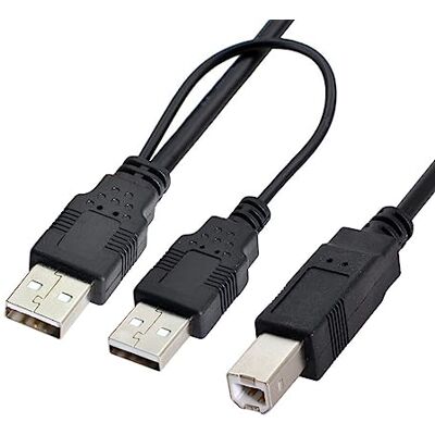 chenyang CY Cabo USB 2.0 macho para B macho padrão para impressora, scanner e disco rígido externo (80 cm) chenyang CY Cabo USB 2.0 macho para B macho padrão para impressora, scanner e disco rígido externo (80 cm)