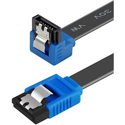 BENFEI Cabo SATA III, cabo SATA III de 6 Gbps ângulo reto de 90 graus com trava de bloqueio de 18 polegadas para disco rígido SATA, SSD, controlador de CD, gravador de CD BENFEI Cabo SATA III, cabo SATA III de 6 Gbps ângulo reto de 90 graus com trava de bloqueio de 18 polegadas para disco rígido SATA, SSD, controlador de CD, gravador de CD