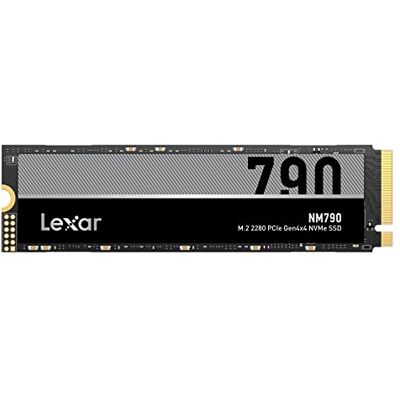 Lexar NM790 SSD Interno 2TB, M.2 2280 PCIe Gen4x4 NVMe SSD, até 7400 MB/s de Leitura, 6500 MB/s de Escrita, Unidade de Estado Sólido para PS5, PC, computador portátil (LNM790X002T-RNNNG) Lexar NM790 SSD Interno 2TB, M.2 2280 PCIe Gen4x4 NVMe SSD, até 7400 MB/s de Leitura, 6500 MB/s de Escrita, Unidade de Estado Sólido para PS5, PC, computador portátil (LNM790X002T-RNNNG)