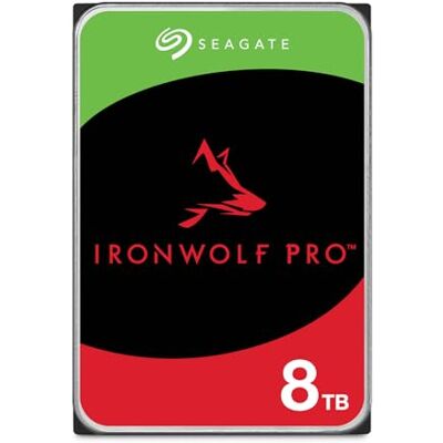 Seagate IronWolf Pro 8TB, HDD NAS Enterprise interno, CMR, SATA a 6 Gb/s, 7200 RPM, cache de 256 MB para armazenamento conectado em rede RAID, serviços Rescue, Pacote fácil de abrir (ST8000NTZ01) Seagate IronWolf Pro 8TB, HDD NAS Enterprise interno, CMR, SATA a 6 Gb/s, 7200 RPM, cache de 256 MB para armazenamento conectado em rede RAID, serviços Rescue, Pacote fácil de abrir (ST8000NTZ01)