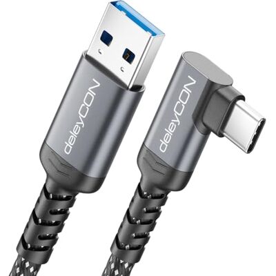deleyCON 1,5 m USB-A para USB-C cabo USB 3.0 5 Gbps (USB 3.2 Gen 1) cabo de carregamento e dados codado para smartphone, tablet, portátil, câmera, HDD/SSD, disco externo, etc. deleyCON 1,5 m USB-A para USB-C cabo USB 3.0 5 Gbps (USB 3.2 Gen 1) cabo de carregamento e dados codado para smartphone, tablet, portátil, câmera, HDD/SSD, disco externo, etc.