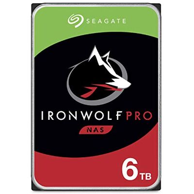Seagate IronWolf Pro, 6TB, NAS, Disco rígido interno, HDD, CMR 3,5" SATA 6GB/s, cache 256 MB, armazenamento RAID, 3 anos de Serviços Rescue (ST6000NE000) Seagate IronWolf Pro, 6TB, NAS, Disco rígido interno, HDD, CMR 3,5" SATA 6GB/s, cache 256 MB, armazenamento RAID, 3 anos de Serviços Rescue (ST6000NE000)