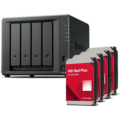 Synology DS925+ Bundle Western Digital (WD Red Plus 4X 4 TB) 4Bay Desktop NAS, 2,5 GbE, 4 GB de RAM Synology DS925+ Bundle Western Digital (WD Red Plus 4X 4 TB) 4Bay Desktop NAS, 2,5 GbE, 4 GB de RAM