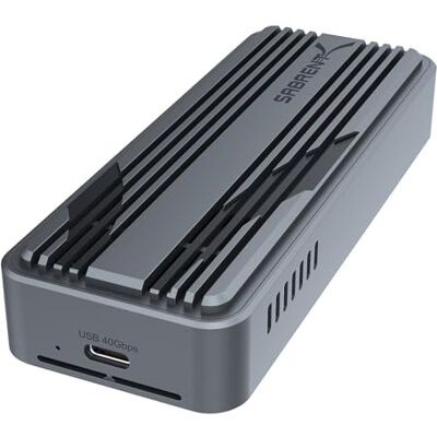 SABRENT Capa SSD USB 4 NVMe – Capa externa SSD USB 4.0 M.2 PCIe 4.0 X4 Sem ferramentas, 3900 MB/s, compatível com Thunderbolt 3/4 e USB-C, para unidades 2230/2242/2260/2280 (EC-U4TN) SABRENT Capa SSD USB 4 NVMe – Capa externa SSD USB 4.0 M.2 PCIe 4.0 X4 Sem ferramentas, 3900 MB/s, compatível com Thunderbolt 3/4 e USB-C, para unidades 2230/2242/2260/2280 (EC-U4TN)