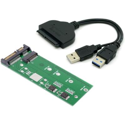 chenyang Adattatore Conversor PCBA da SSD M.2 NGFF B/M-Key para disco rígido SATA da 2,5" com cabo dati USB 3.0 chenyang Adattatore Conversor PCBA da SSD M.2 NGFF B/M-Key para disco rígido SATA da 2,5" com cabo dati USB 3.0