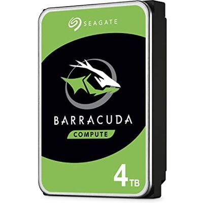 Seagate Technology BarraCuda, 4 TB, Disco rígido interno, HDD, 3,5", SATA 6 GB/s, 5400 RPM, cache de 256 MB para computador de mesa e PC, Cor Prata (ST4000DM004) Seagate Technology BarraCuda, 4 TB, Disco rígido interno, HDD, 3,5", SATA 6 GB/s, 5400 RPM, cache de 256 MB para computador de mesa e PC, Cor Prata (ST4000DM004)