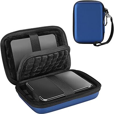 ProCase Estojo Universal para 2 discos rígidos externos de 2,5", capa de viagem anti-impactos para Toshiba Canvio Basics/WD Elements/Memória Intenso/Seagate portátil/, SSD 2,5" 1TB 2T 4T ProCase Estojo Universal para 2 discos rígidos externos de 2,5", capa de viagem anti-impactos para Toshiba Canvio Basics/WD Elements/Memória Intenso/Seagate portátil/, SSD 2,5" 1TB 2T 4T