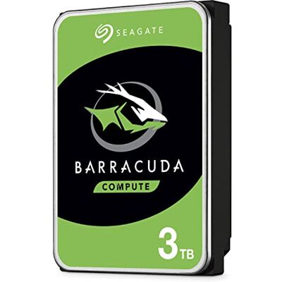 Seagate BarraCuda, 3 TB, disco rígido interno, HDD, 3,5", SATA 6 GB/s, 5400 RPM, cache de 256 MB para computadores de mesa e PC (ST3000DM007) Seagate BarraCuda, 3 TB, disco rígido interno, HDD, 3,5", SATA 6 GB/s, 5400 RPM, cache de 256 MB para computadores de mesa e PC (ST3000DM007)